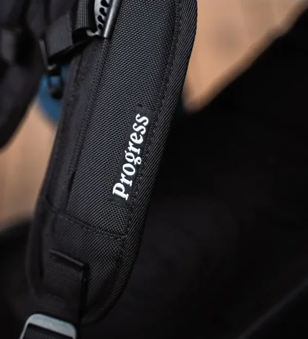 Progress Kit Bag - Black in Black — front angle