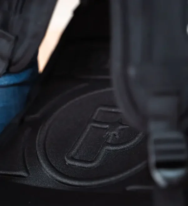 Progress Kit Bag - Black in Black — sleeve detail
