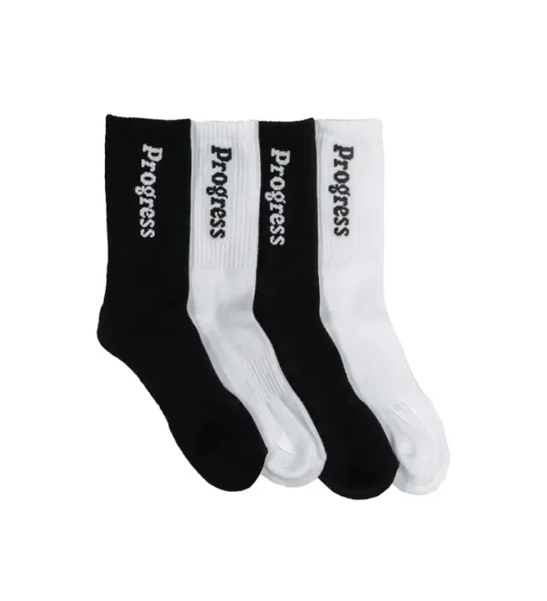 White and black Progress PRO Socks