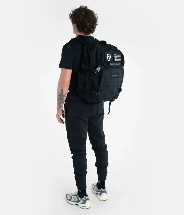 Progress X Built for Athletes Backpack - Black in Black — logo close‑up