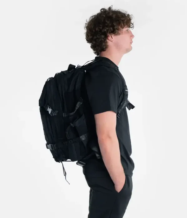 Progress X Built for Athletes Backpack - Black in Black — waistband detail