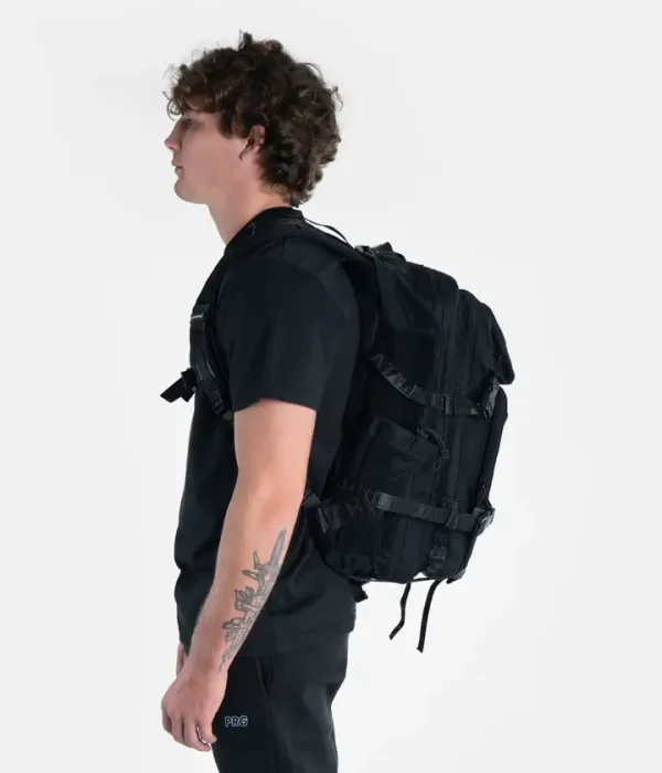 Progress X Built for Athletes Backpack - Black in Black — front angle