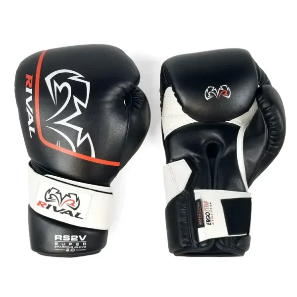 Rival Sparring Gloves Rs2v Super 2 0 Black 2 A pair of Rival Sparring Gloves RS2V Super 2.0