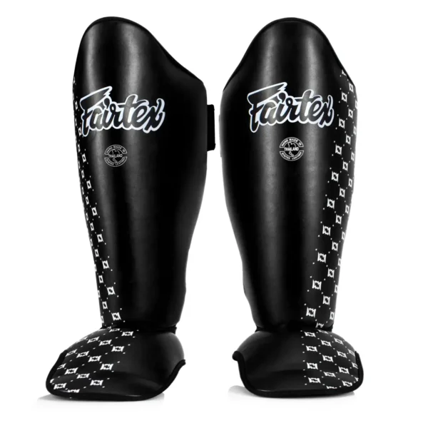 Closeup view of Fairtex SP5 Shin Guards.