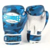 Sandee Kids Camo Boxing Gloves in Action Kids wearing Sandee Camo Boxing Gloves with Velcro strap