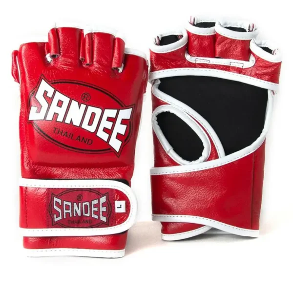 High-Quality Sandee MMA Fight Gloves Sandee MMA fight gloves in striking red and black color