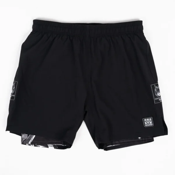 Meerkatsu Triangle Combination MMA Shorts Product Image Meerkatsu Heavenly Triangle Combination Shorts featuring beautiful art design