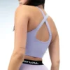 Rival Buttery Stretch Cross-Back Sports Bra in vibrant color