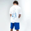 Close up shot of Rival Faded Gloves Graphic Tee with Spandex