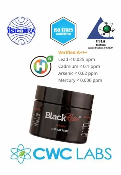 Black resin Shilajit from Altai Himalayas mountains.