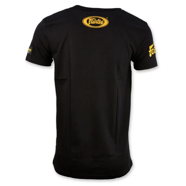 Person wearing a Fairtex X MTGP Official T-Shirt