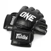 Fairtex X One Championship Fgv12 Mma Gloves Black 1 Fairtex X ONE Championship FGV12 MMA Gloves on a solid background