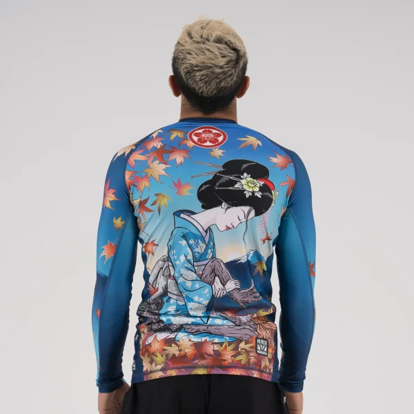 Meerkatsu Graceful Kimura Ii Long Sleeve Rashguard Blue 1 Meerkatsu Graceful Kimura II Long Sleeve Rashguard in action