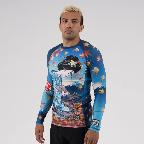 Meerkatsu Graceful Kimura Ii Long Sleeve Rashguard Blue 2 Meerkatsu Graceful Kimura II Long Sleeve Rashguard