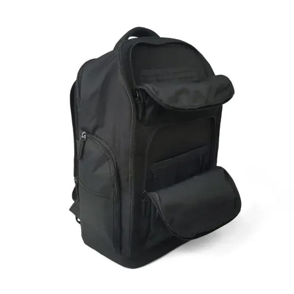 Rival Boxing Backpack - Black in Black — side profile