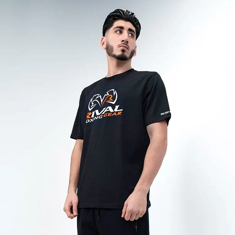 Black Rival Corpo T-Shirt with Spandex on a white background