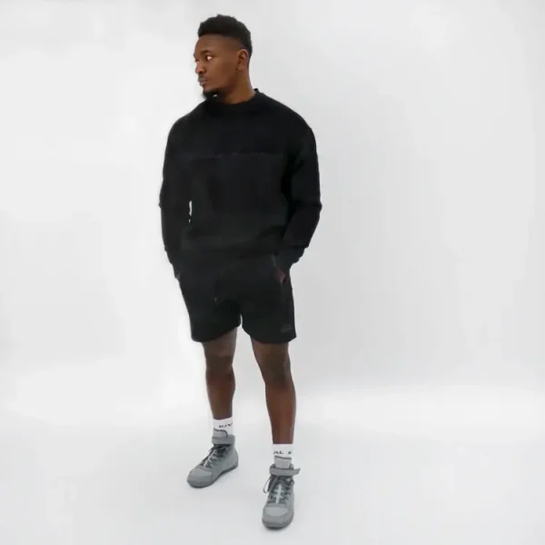 Rival Fleece Oversized Crewneck Sweater in a casual setting