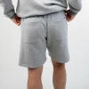 Black Rival Fleece Shorts on a white background
