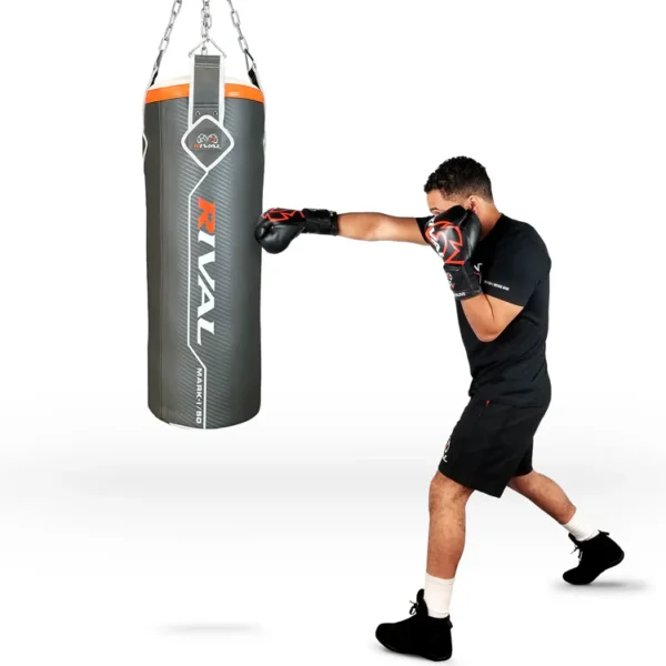 Rival Mark-I Heavy Bag hanging in a boxing gym