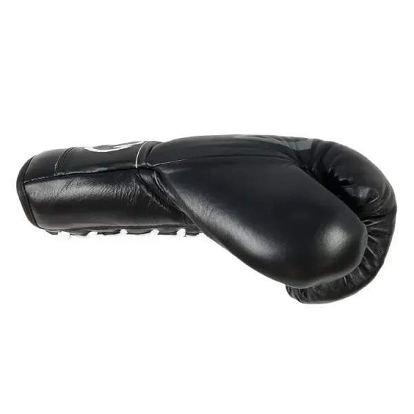 Rival Pro Fight Gloves RFX-Guerrero HDE-F - Black in Black — logo close‑up
