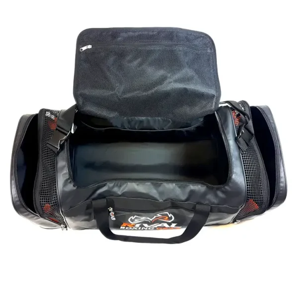 Rival RGB10 Gym Bag - Black in Black — graphic close‑up
