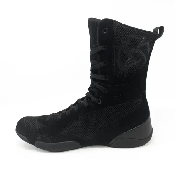 Rival RSX-Guerrero 03 High-Top Boxing Boots in a black color scheme