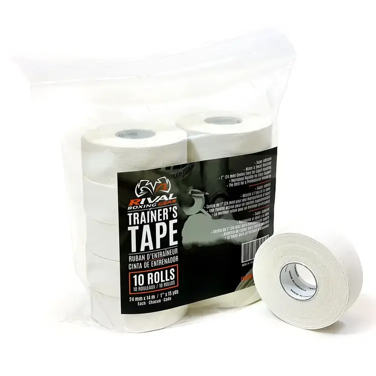Rival Trainers Tape – Pack of 10 Rolls in White - product image