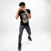 White Rival Usyk Graphic Tee with fighter's face in detailed graphic design
