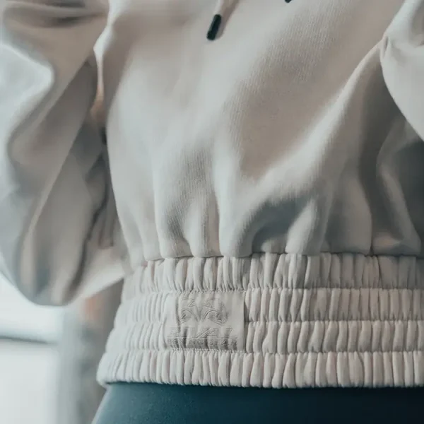 Close up image of Rival Women's Cropped Heavyweight Fleece Hoodie