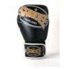 Sandee Cool Tec Boxing Gloves 3 Tone Velcro Black Gold White 1 Sandee Cool-Tec Boxing Gloves 3-Tone Velcro - Black/Gold/White in Black/Gold/White — graphic close‑up
