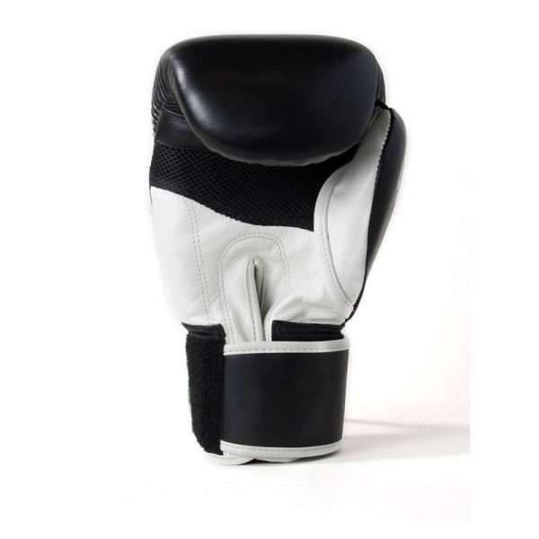 Sandee Cool Tec Boxing Gloves 3 Tone Velcro Black Gold White 2 Sandee Cool-Tec Boxing Gloves 3-Tone Velcro - Black/Gold/White in Black/Gold/White — side profile