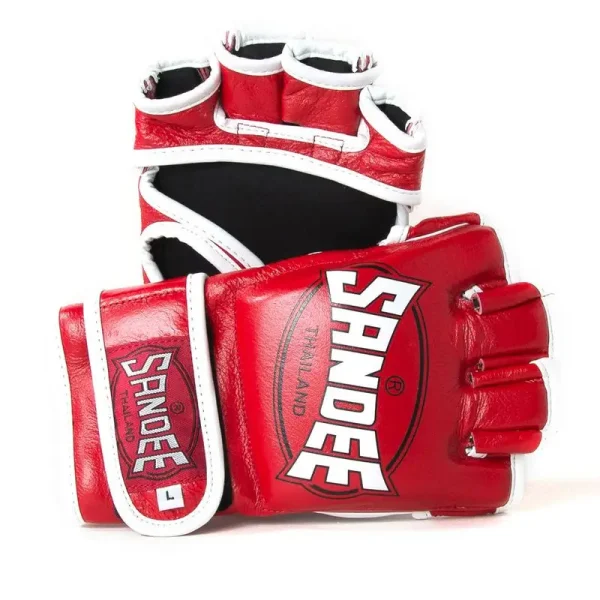Sandee Mma Fight Gloves Red White 3 Sandee MMA Fight Gloves