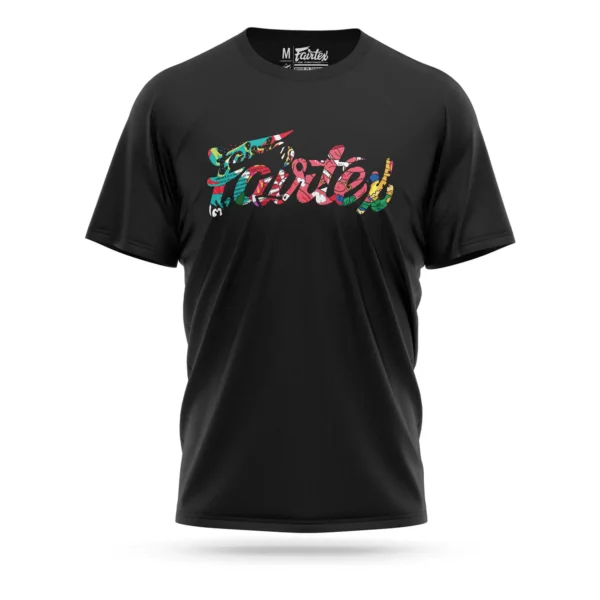 Fairtex X Urface TST182 Script Dri-Fit T-Shirt in high quality fabric