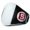 Person wearing a Sandee Sport Belly Pad for martial arts training.
