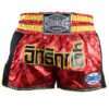 Sandee Muay Thai Shorts Supernatural Power in Red/Black/Gold - product image
