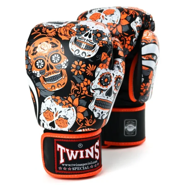 Twins Special Skull Boxing Gloves in intense design