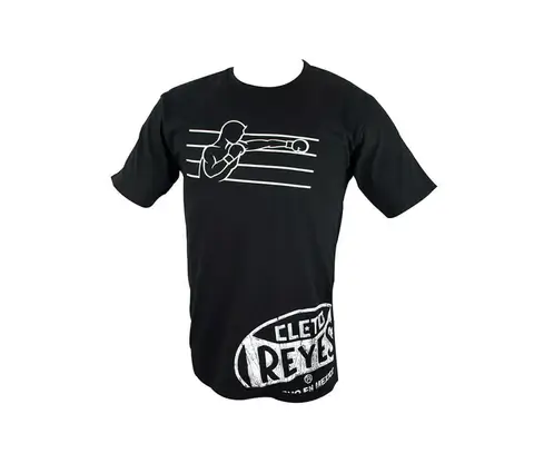 Black Cleto Reyes Fighter T-Shirt displayed on a mannequin.