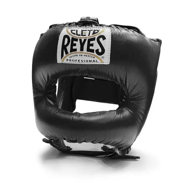Cleto Reyes Headguard With Pointed Face Nylon Bar Black 1 Cleto Reyes Headguard with Pointed Face Nylon Bar