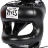 Man wearing a Cleto Reyes Headguard with Round Face Bar