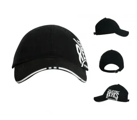 Close-up view of a stylish Cleto Reyes logo cap