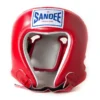 Kid wearing Sandee Open Face Head Guard