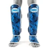 Kid wearing Sandee Camo Boot Shinguards on a football field