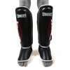 Sandee Kids Cool-Tec Boot Shin Guards - Black/White/Red in Black/White/Red — studio shot