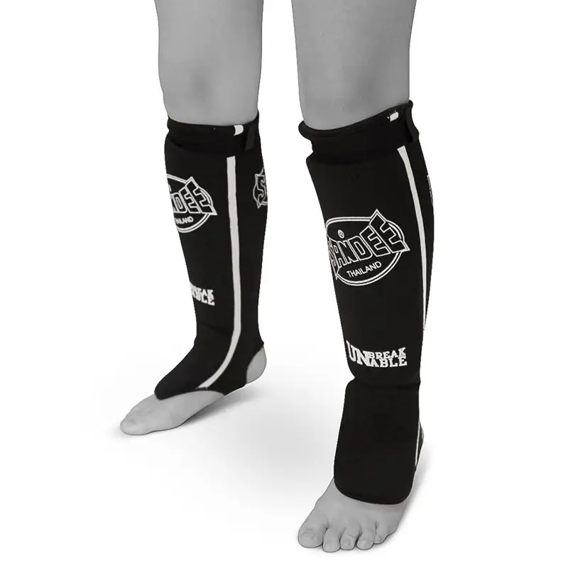 Pair of Sandee Cotton Slip-On Competition Shin Guards