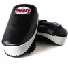 Sandee Curved Thai Kick Pads Black White 1 Sandee Curved Thai Kick Pads in action