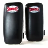 Sandee Extra Thick Flat Thai Kick Pads Black White 2 Pair of Sandee Extra Thick Flat Thai Kick Pads in action