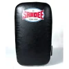 Sandee Extra Thick Flat Thai Small Kick Pads Black White 1 Sandee Extra Thick Flat Thai Small Kick Pads on display
