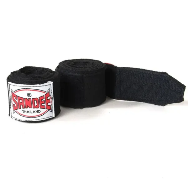A pair of Sandee Hand Wraps arranged neatly