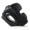 Child wearing Sandee Kids Head Guard, Closed Face Style