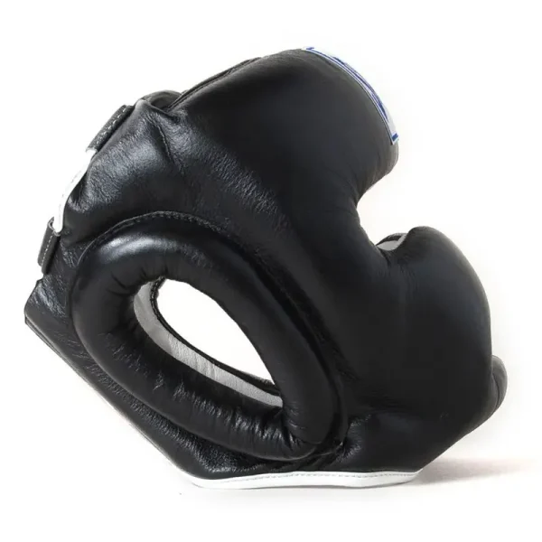 Child wearing Sandee Kids Head Guard, Closed Face Style
